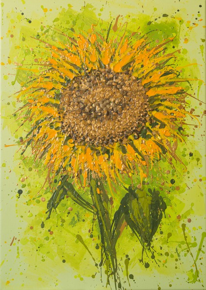Sunflower Splatter